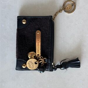 Juicy Couture Black and Gold Charm Wallet